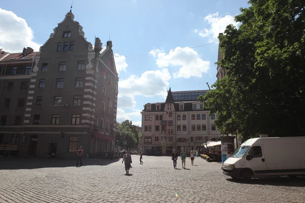 Brede straat — Stockfoto