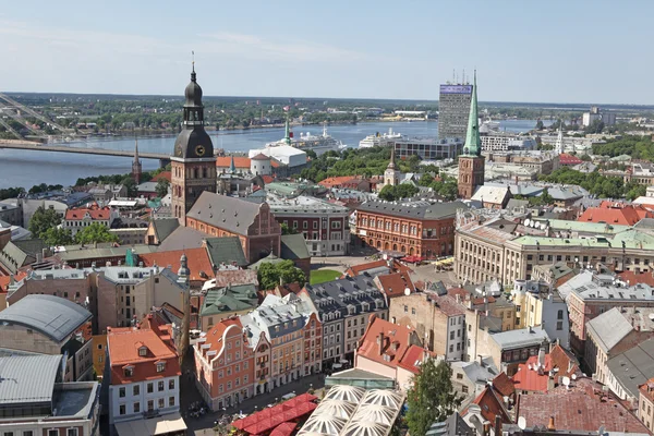 Celkový pohled na riga, Lotyšsko — Stock fotografie