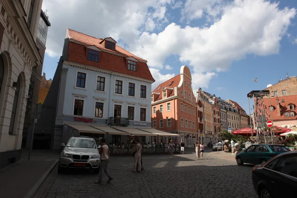 Street i riga, Lettland — Stockfoto