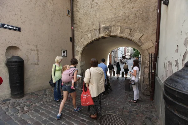 Street, riga, Letonya — Stok fotoğraf