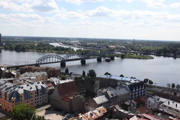 Blick von oben auf Riga — Stockfoto