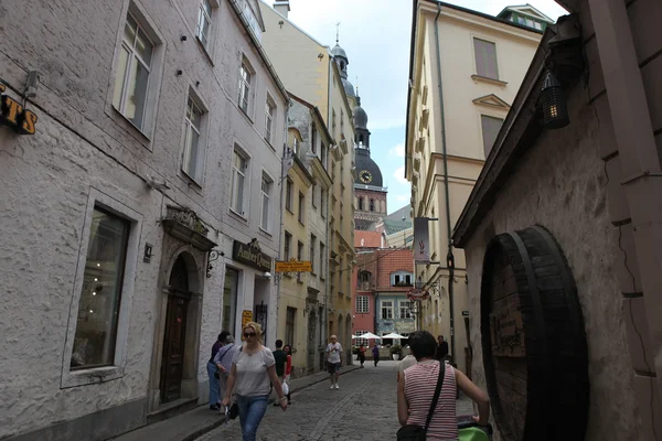 Street of Riga, Latvia — Stock Photo, Image