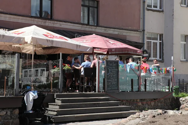 Rua caffe — Fotografia de Stock