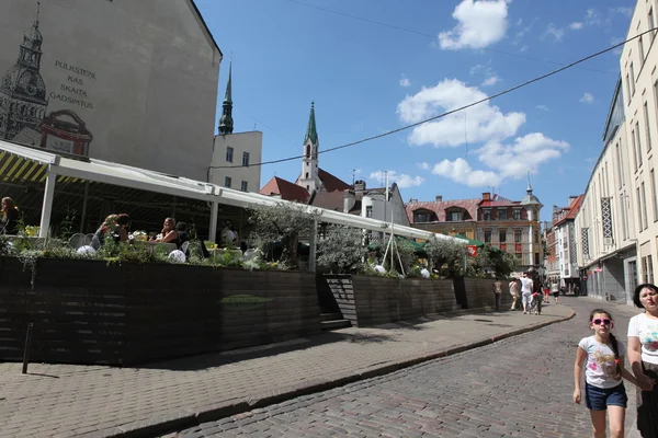 Ulicy w Rydze, Łotwa — Zdjęcie stockowe