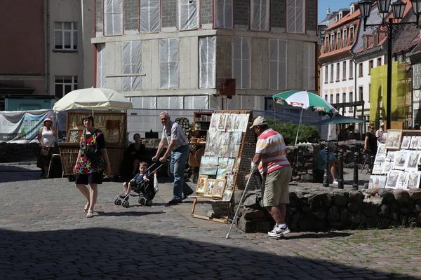 Straßenkünstler — Stockfoto