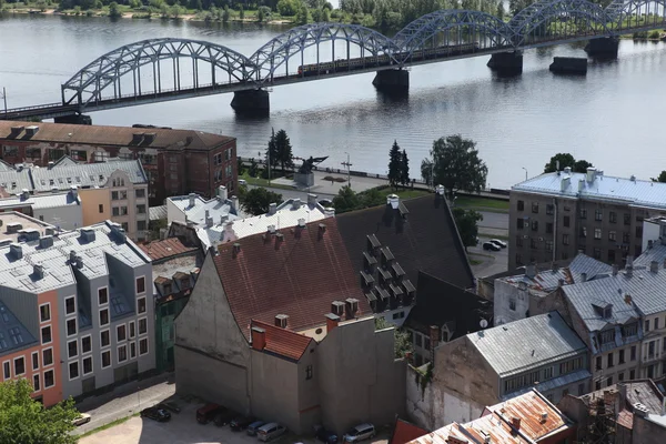 Blick von oben auf Riga — Stockfoto