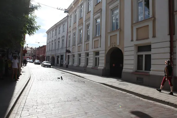 Casas antiguas en Vilna — Foto de Stock