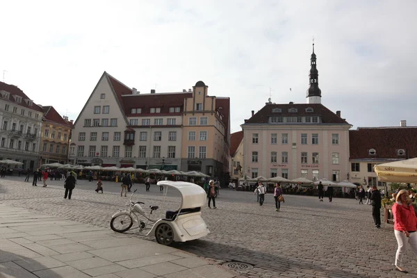 Placu Ratuszowego w Tallinie — Zdjęcie stockowe