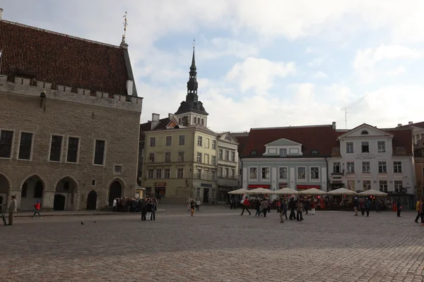 Rathausvorplatz in Tallinn — Stockfoto