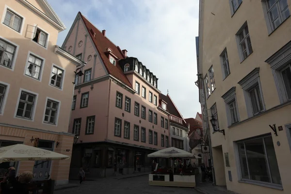 Calles del antiguo Tallin — Foto de Stock