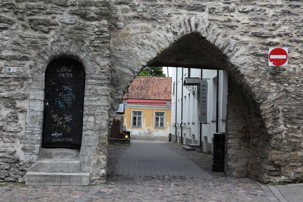 Straßen des alten Tallinn — Stockfoto