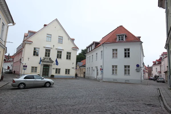 Улицы старого Таллинна, Эстония — стоковое фото