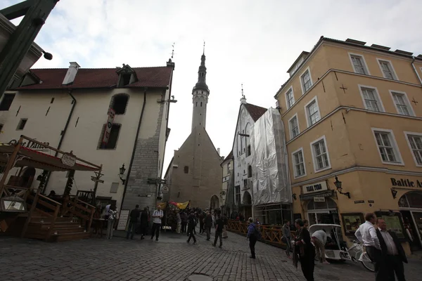 Ruas da antiga Tallinn, Estónia — Fotografia de Stock