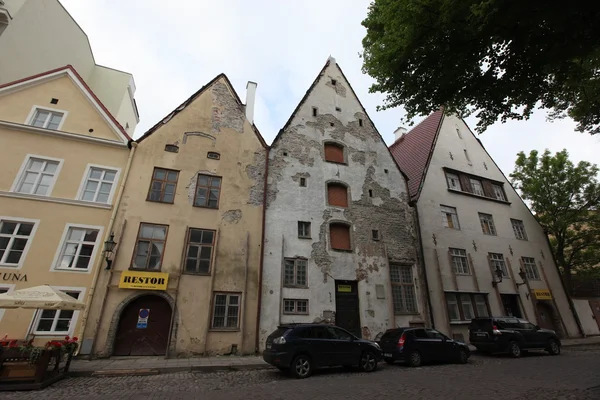 Calles del antiguo Tallin — Foto de Stock