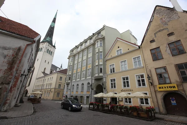 Calles del antiguo Tallin — Foto de Stock