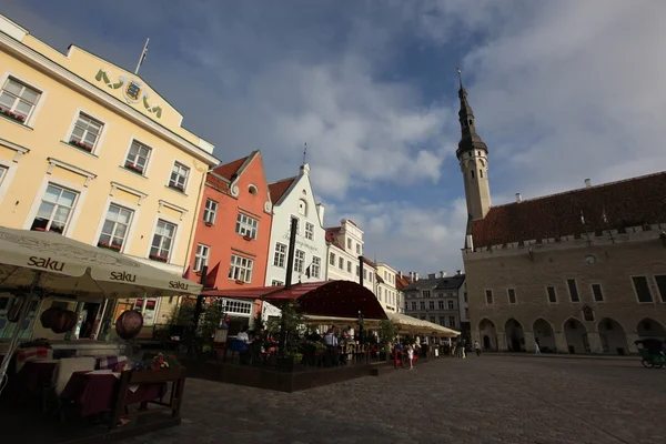 Piazza del Municipio a Tallinn — Foto Stock