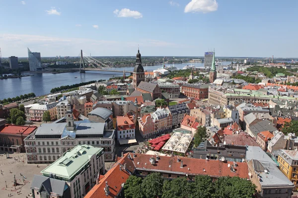 Udsigt over Riga, Letland - Stock-foto