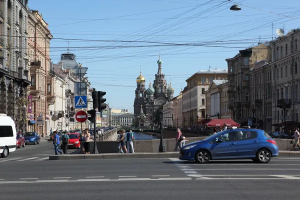 Rua de São Petersburgo — Fotografia de Stock