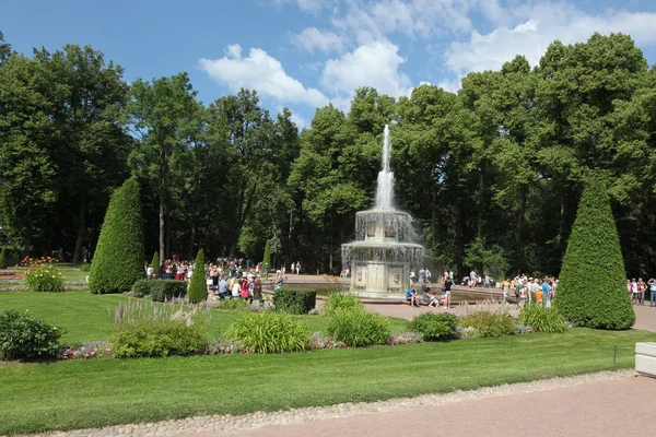 Fontaine à Peterhof — Photo