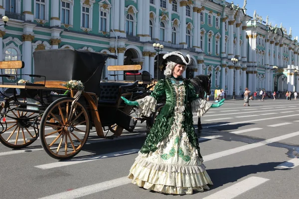 Hermitage (Winter palace) in Saint-Petersburg, — Stock Photo, Image