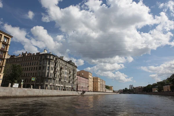 Moyka River in summer day — Stock Photo, Image