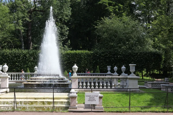 ペテルゴフの公園の噴水 — ストック写真