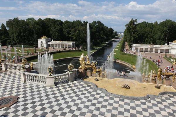 Grand cascade i pertergof — Stockfoto