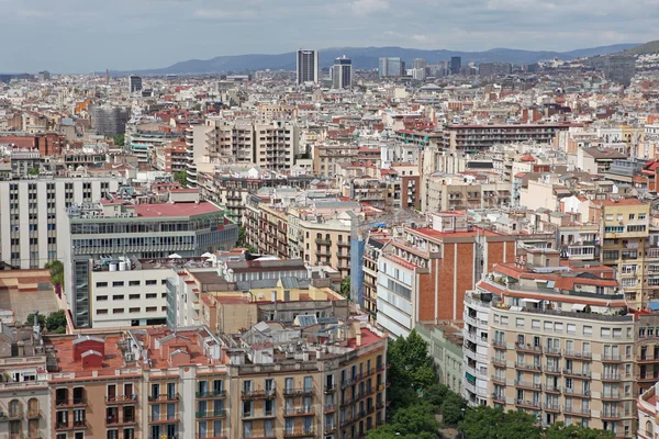 Flygfoto över Barcelona — Stockfoto