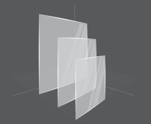 Arrière-plan avec cadres transparents — Image vectorielle