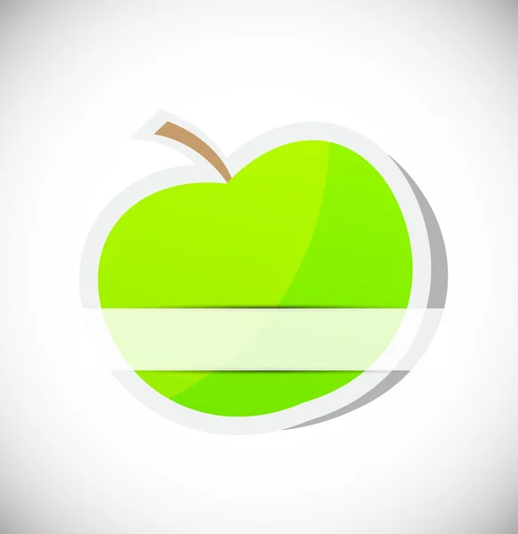 Háttér almával — Stock Vector