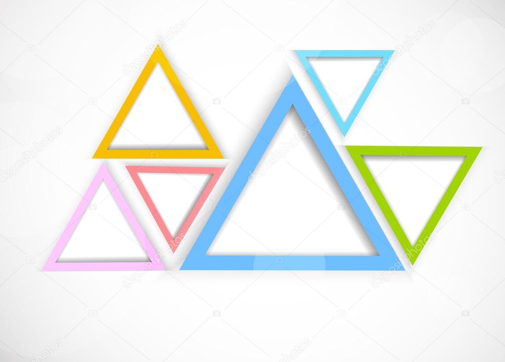 Background with triangles