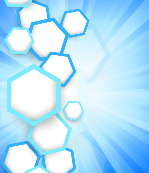 Fond avec hexagones — Image vectorielle