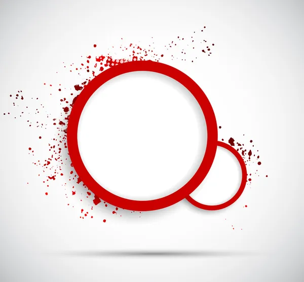 Arrière-plan avec cercles rouges — Image vectorielle