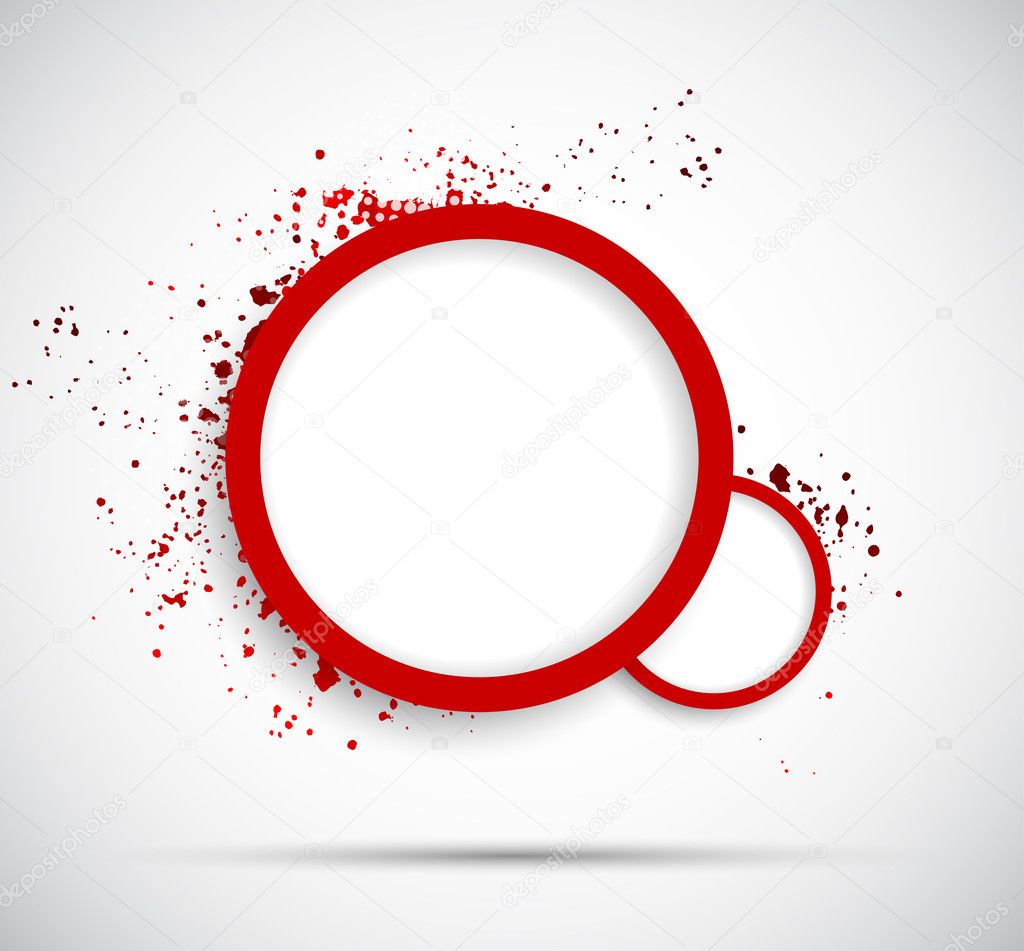 Background with red circles