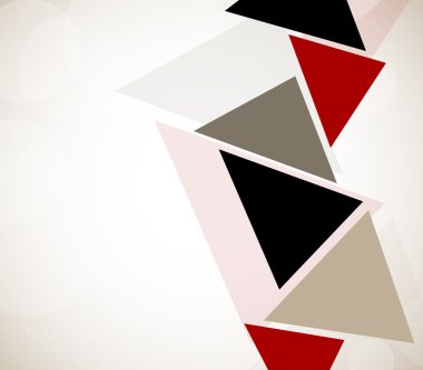 Abstract design with triangles clipart
