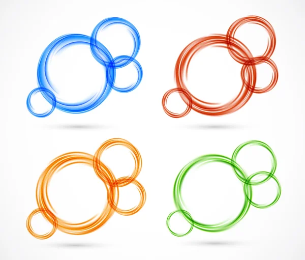 Ensemble de bannières cercles — Image vectorielle