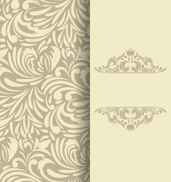 Fondo con patrón floral — Vector de stock