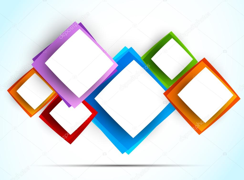 Background with colorful squares