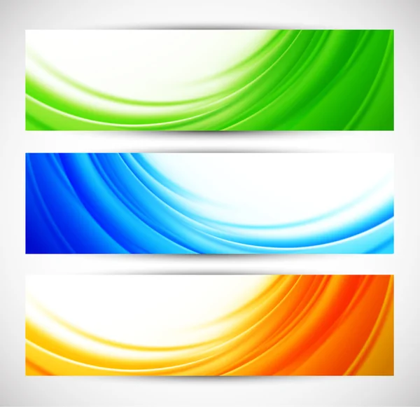 Conjunto de banners abstractos — Vector de stock