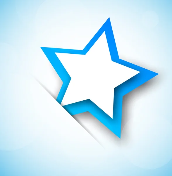 Fondo con estrella azul — Vector de stock