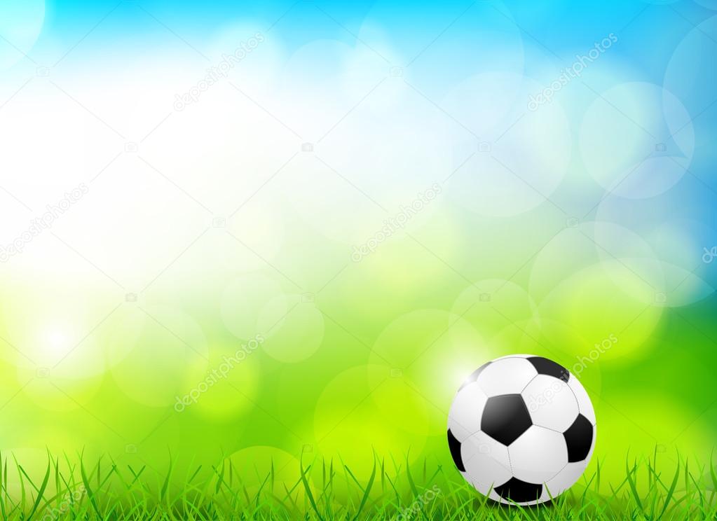 Background with soccer ball
