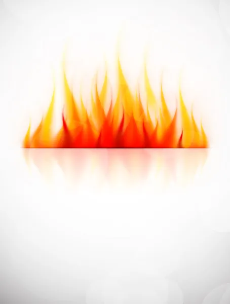 Fondo con fuego — Vector de stock