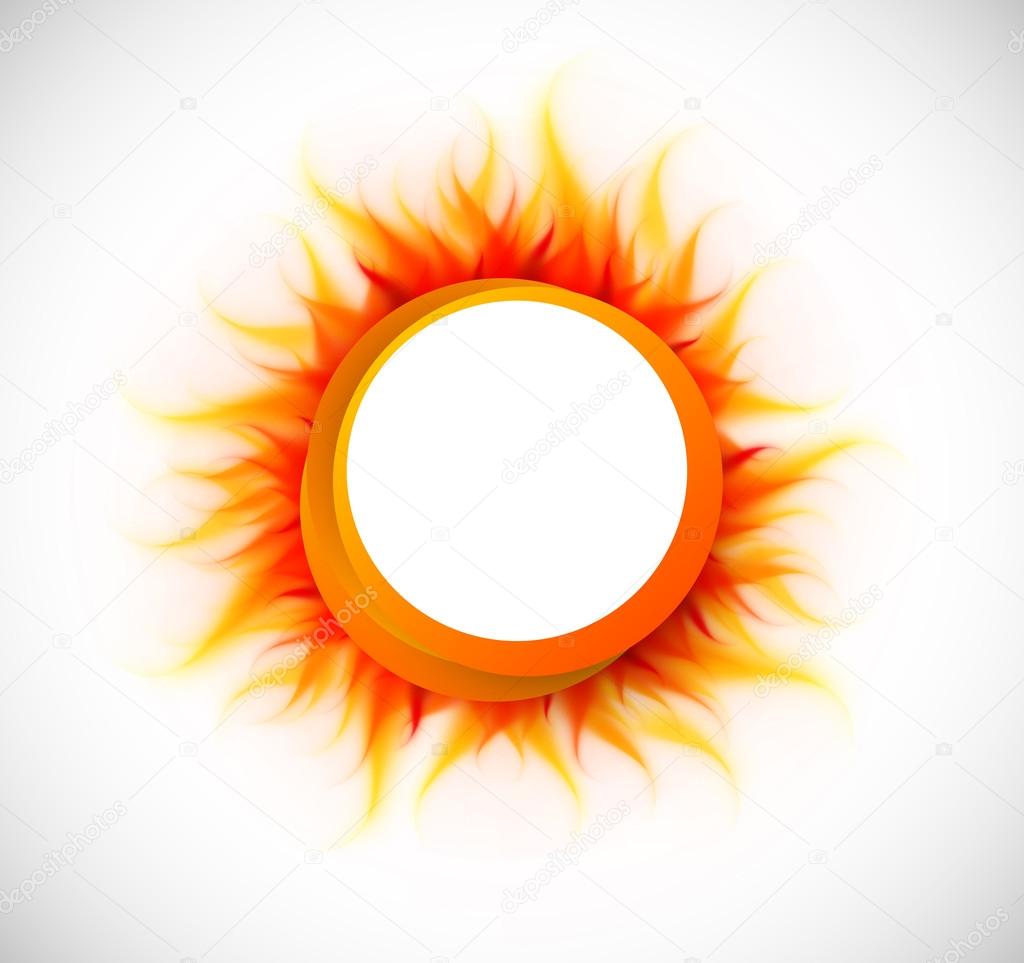 Circle with flame