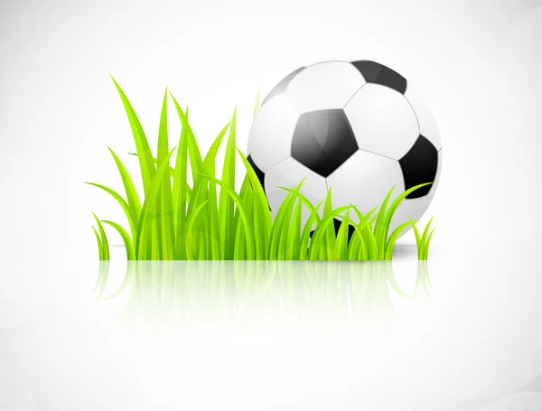 Fond avec ballon de football — Image vectorielle