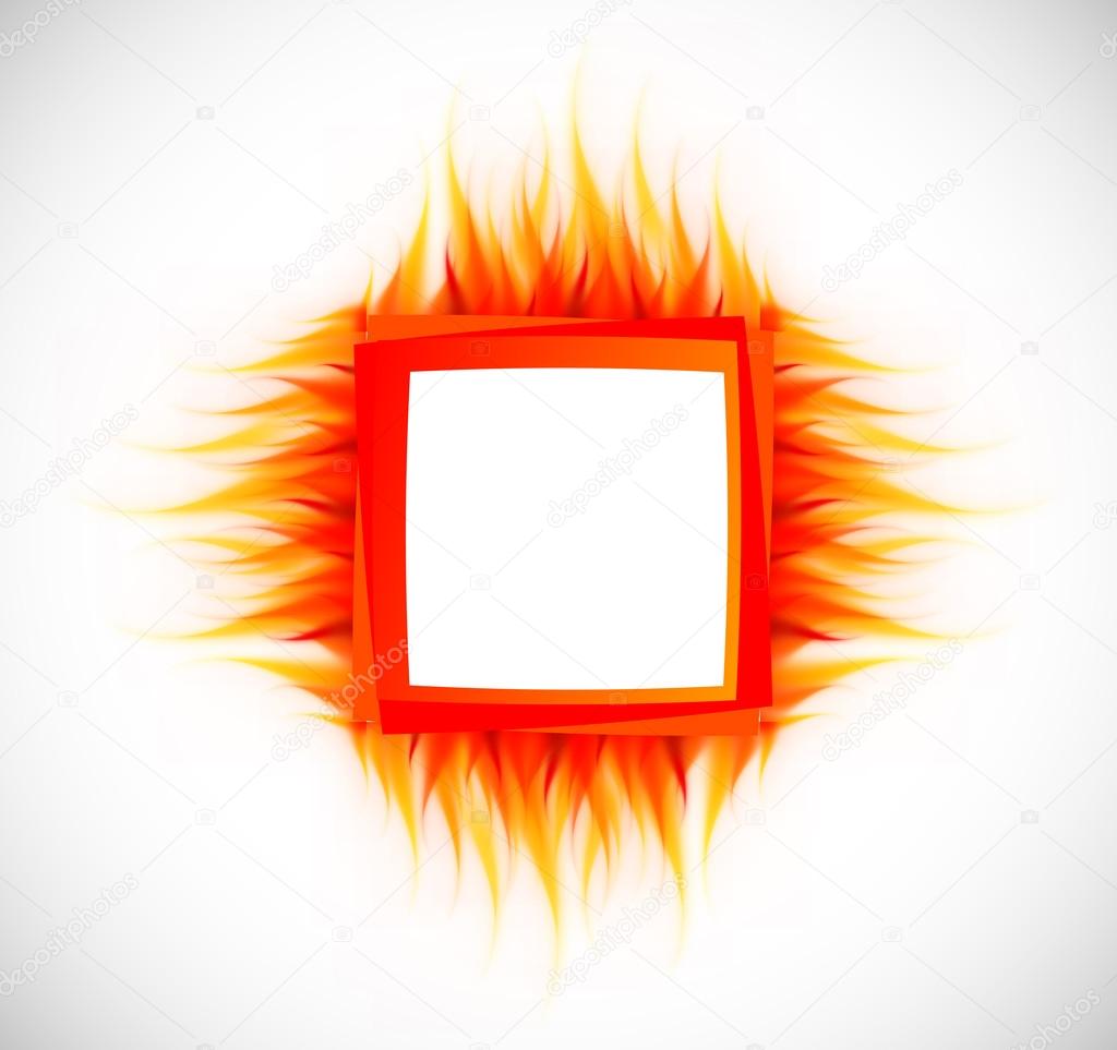 Abstract background with flame