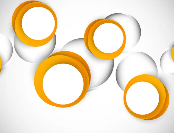 Arrière-plan avec cercles orange — Image vectorielle