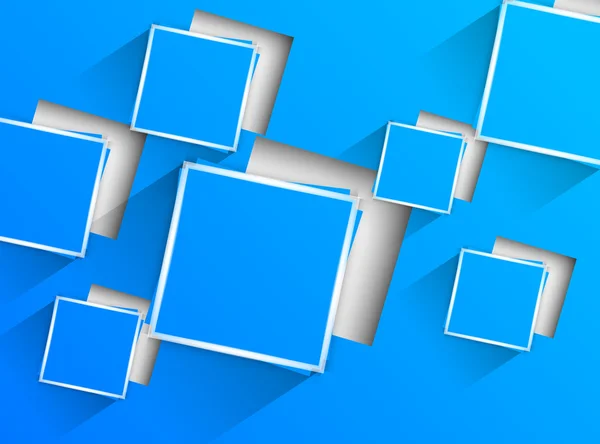 Fundo azul com quadrados azuis — Vetor de Stock