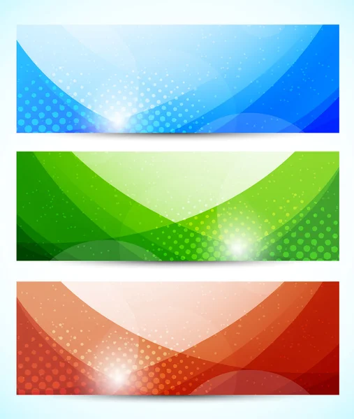 Conjunto de banners — Vetor de Stock