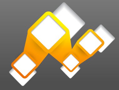 arka plan ile portakal kareler