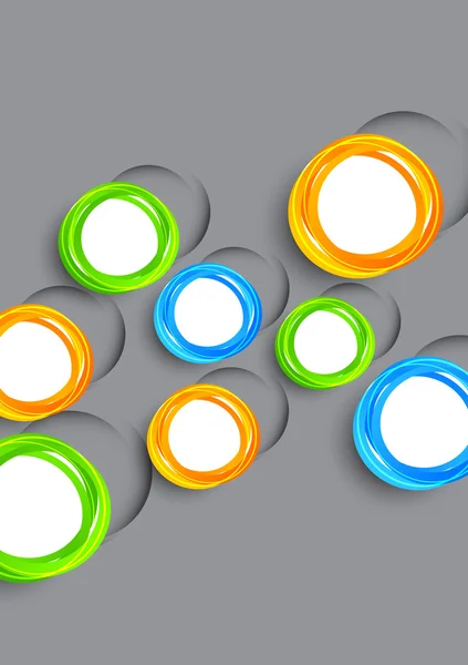 Fondo con círculos coloridos — Vector de stock